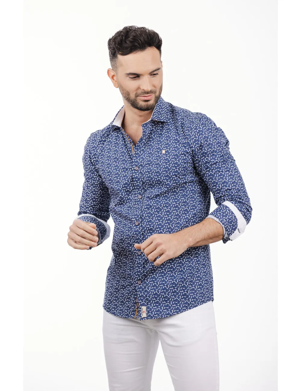 8971 CAMISA ESTAMPADO CIRCULO