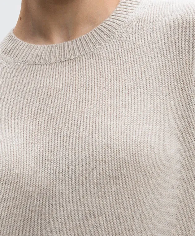 Allude Beige cashmere jumper