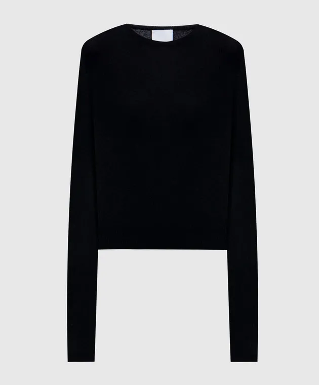 Allude Black cashmere jumper