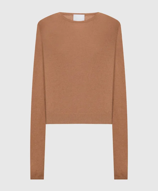 Allude Brown cashmere jumper