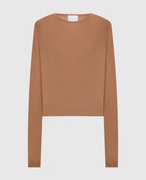 Allude Brown cashmere jumper