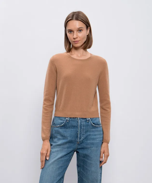 Allude Brown cashmere jumper