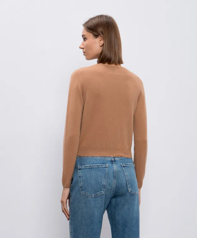 Allude Brown cashmere jumper