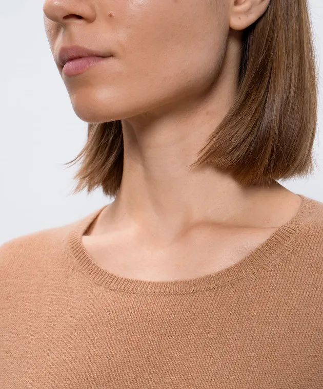 Allude Brown cashmere jumper