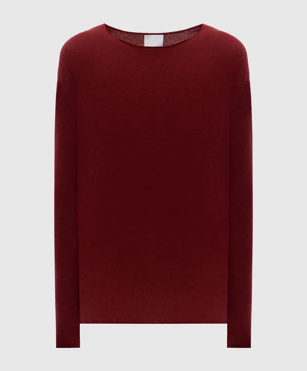 Allude Burgundy cashmere jumper