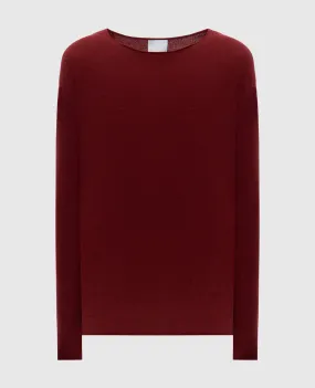 Allude Burgundy cashmere jumper