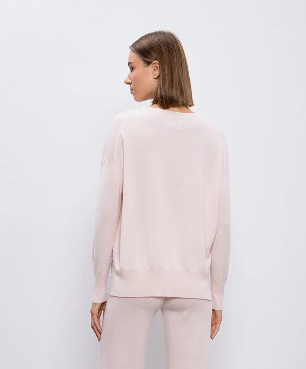 Allude Pink cashmere jumper