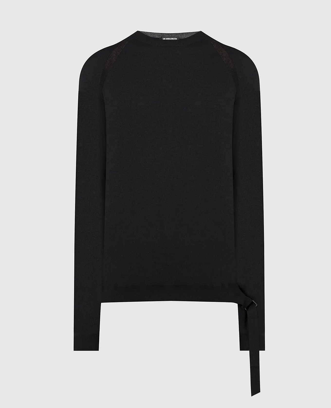 Ann Demeulemeester Geerten black jumper with silk