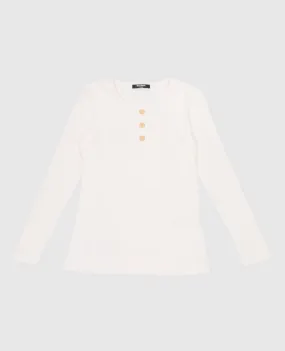 Balmain Children's white striped jumper