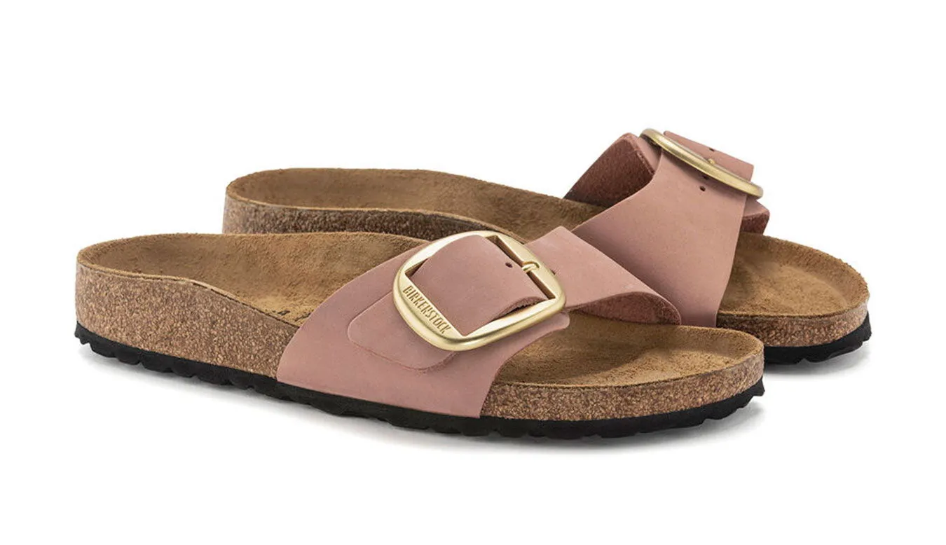 Birkenstock Madrid Big Buckle Nubuck Leather