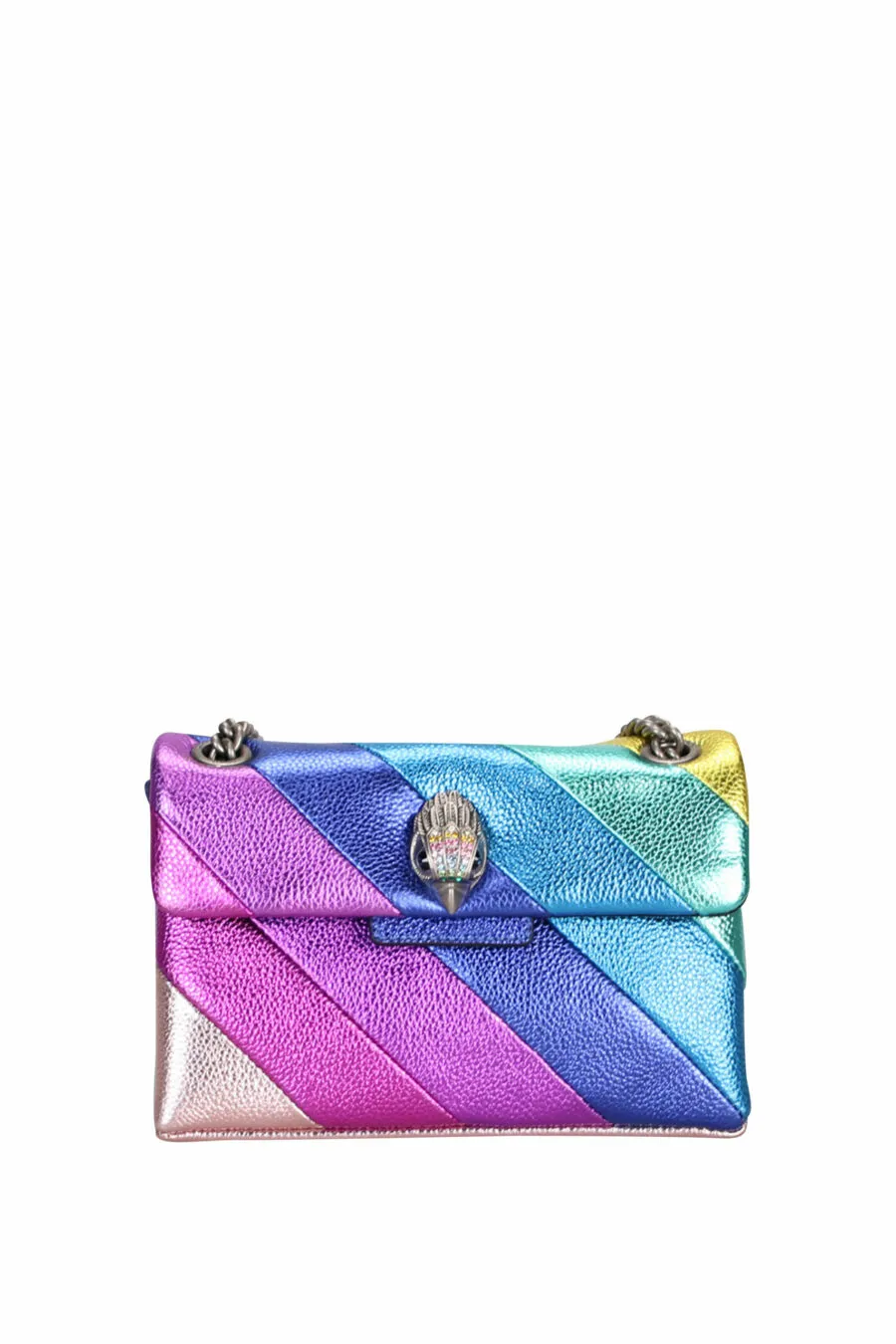 Bolso bandolera mini multicolor con logo águila con cristales de colores