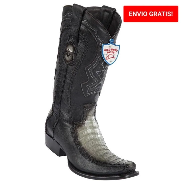 Botas de Cocodrilo Caiman con Venado Original Horma Dubai WW-279F8238