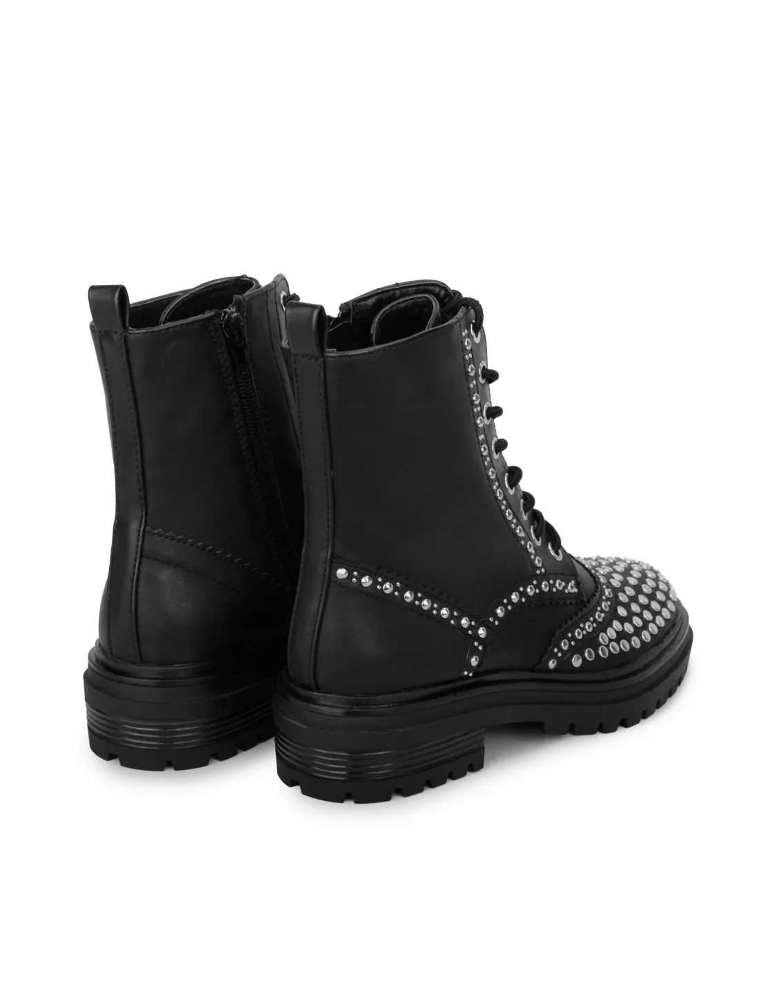 Botas Militares Tachuelas Negras