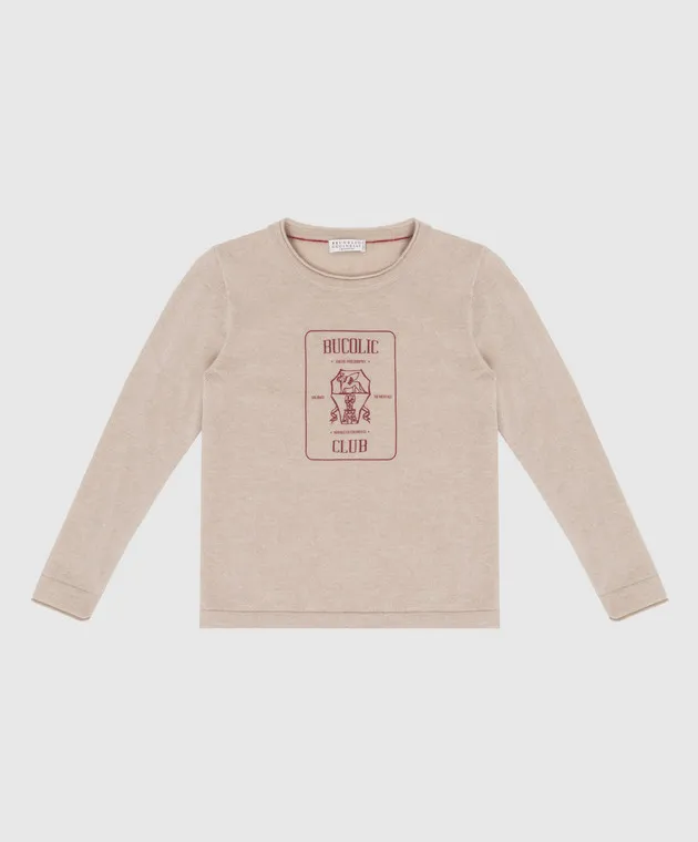 Brunello Cucinelli Cashmere printed jumper for kids