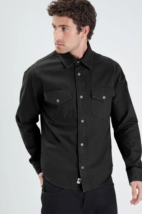 Camisa Hombre Daytona Firestone Canvas-Cotton Black