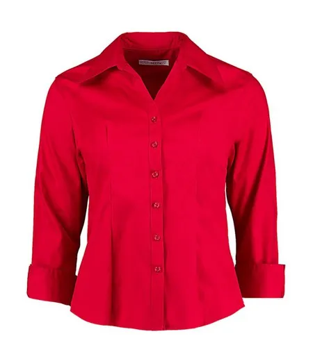 Camisa Oxford manga 3/4 mujer