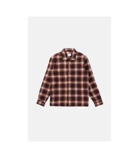 Camisa RHYTHM Check Ls Shirt - Mulberry