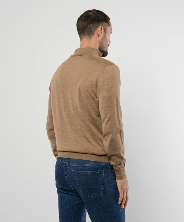 Canali Brown woolen jumper