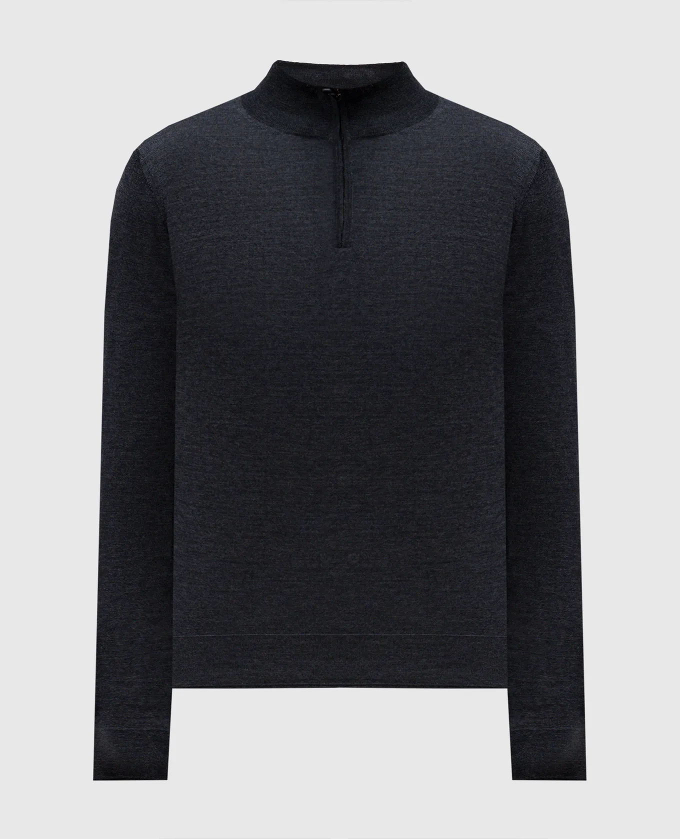 Canali Gray cashmere, wool and silk jumper