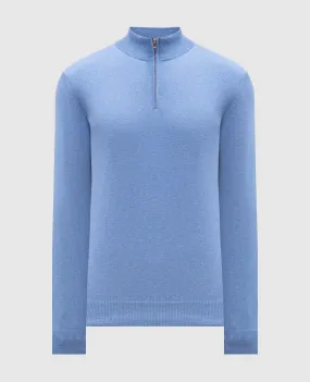 Cashmere&Whiskey Blue cashmere jumper