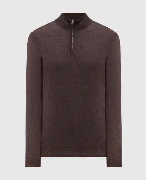 Cashmere&Whiskey Brown cashmere jumper