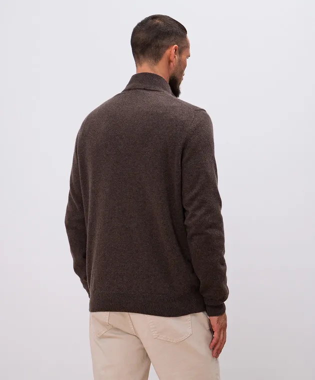 Cashmere&Whiskey Brown cashmere jumper