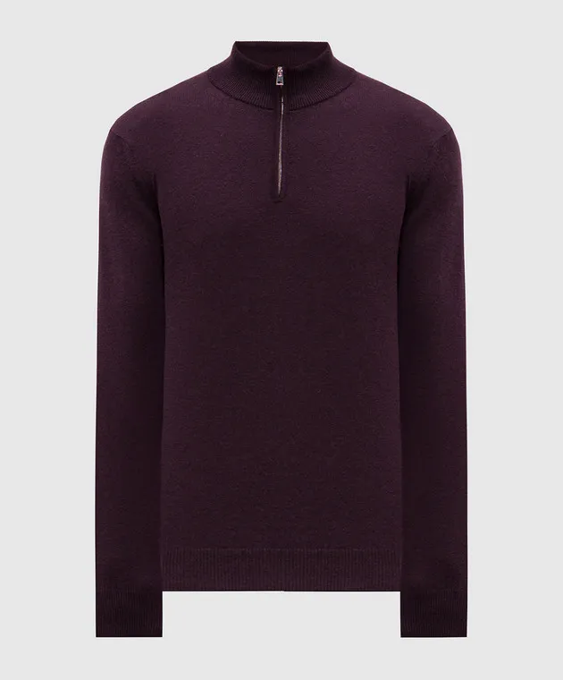 Cashmere&Whiskey Burgundy cashmere jumper