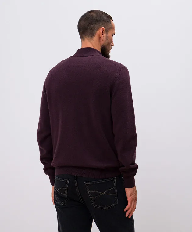 Cashmere&Whiskey Burgundy cashmere jumper