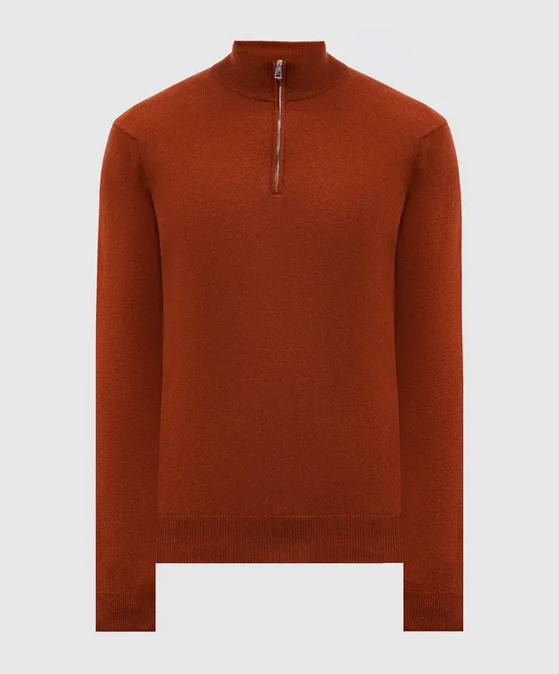 Cashmere&Whiskey Orange cashmere jumper