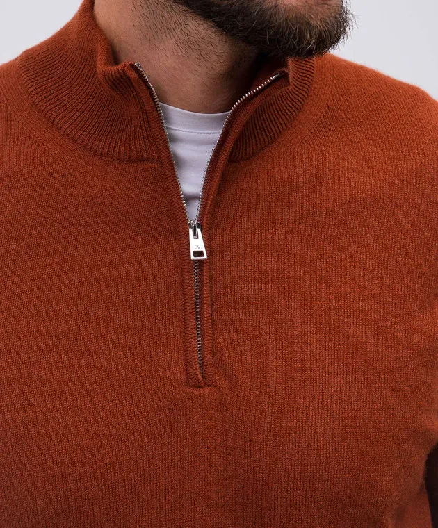 Cashmere&Whiskey Orange cashmere jumper