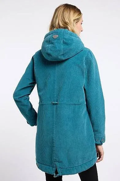 chaqueta Ragwear Canny Corduroy - 5024/Ocean Green - women´s