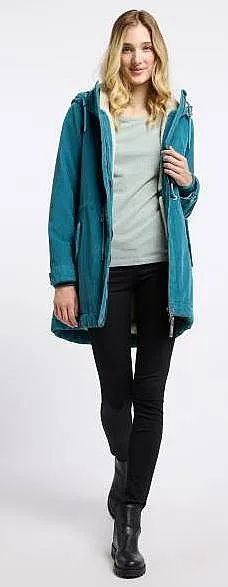 chaqueta Ragwear Canny Corduroy - 5024/Ocean Green - women´s