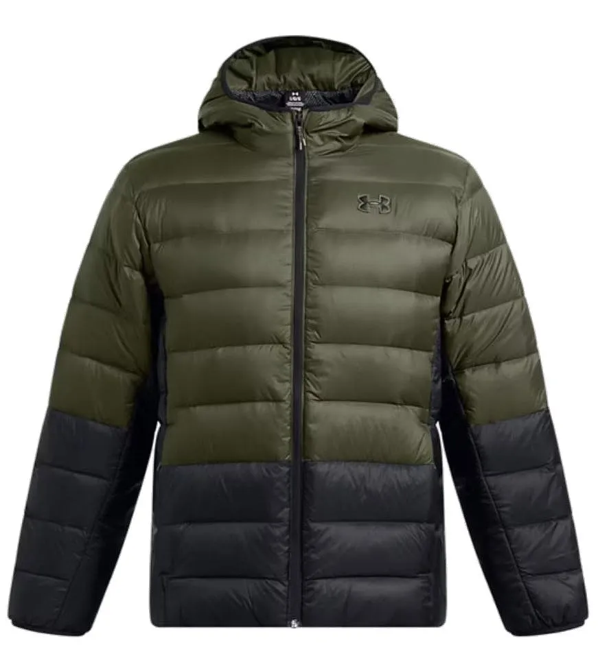 chaqueta Under Armour Legend Down Hooded - Marine OD Green/Black - men´s