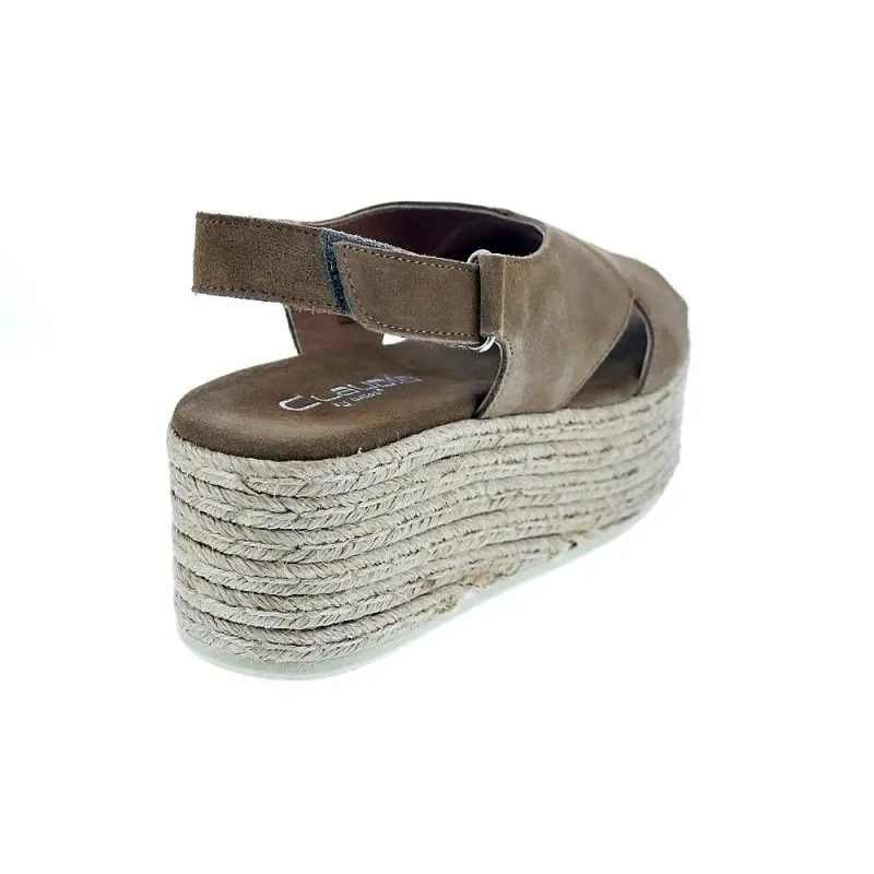 Claudia Sandalias Mujer 2400 Beige