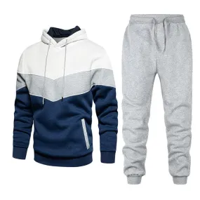 Conjunto de dos piezas de pantalón y suéter deportivo para hombre