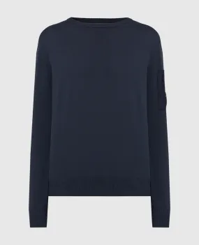 C.P. Company Blue jumper with logo patch