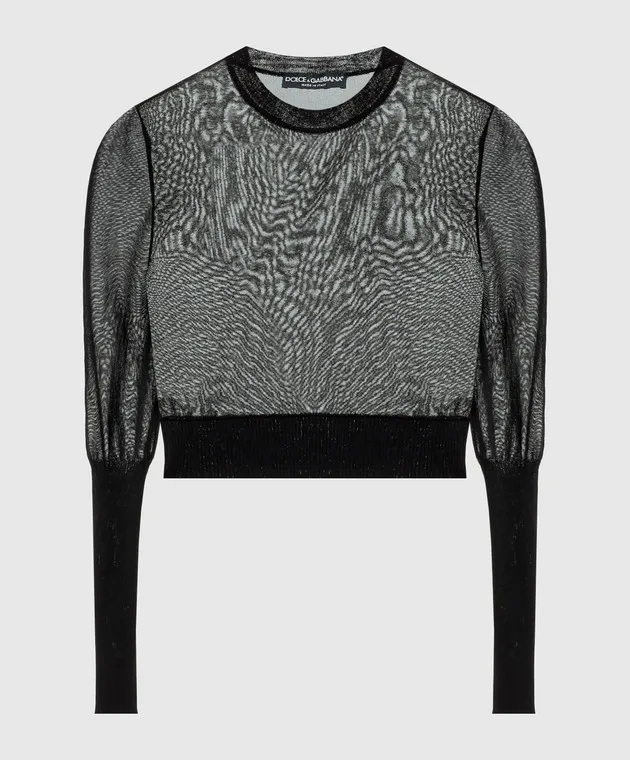 Dolce&Gabbana Black cropped jumper