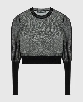 Dolce&Gabbana Black cropped jumper