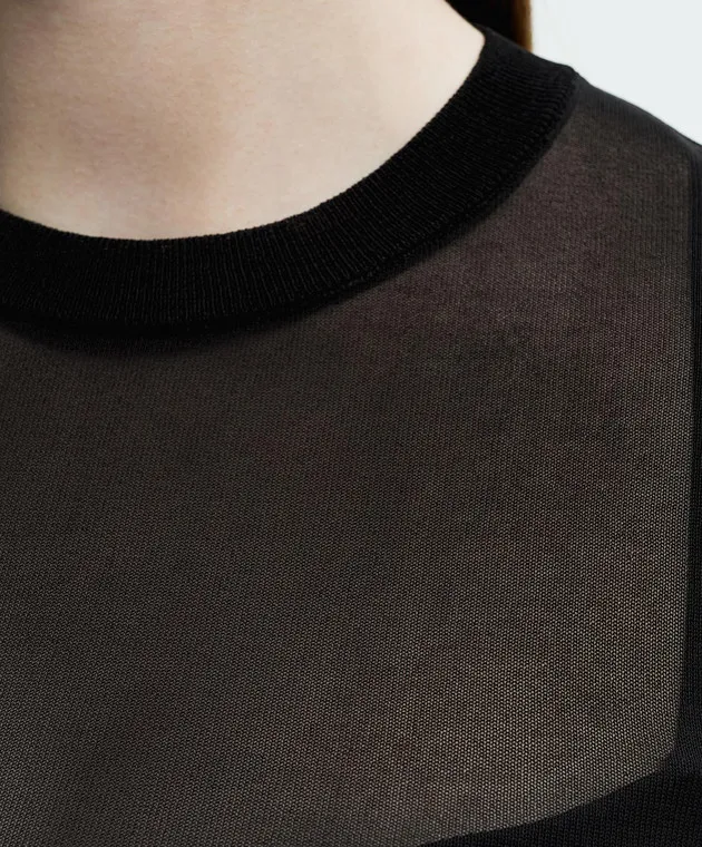 Dolce&Gabbana Black cropped jumper