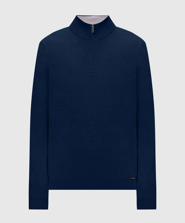 Enrico Mandelli Blue cashmere jumper