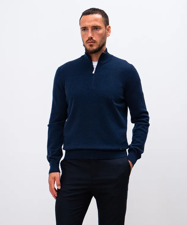 Enrico Mandelli Blue cashmere jumper