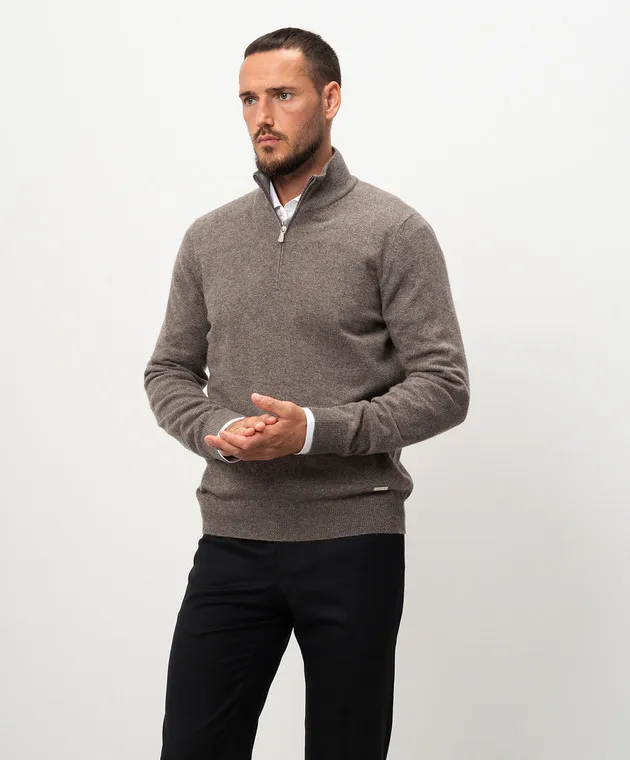 Enrico Mandelli Brown cashmere jumper