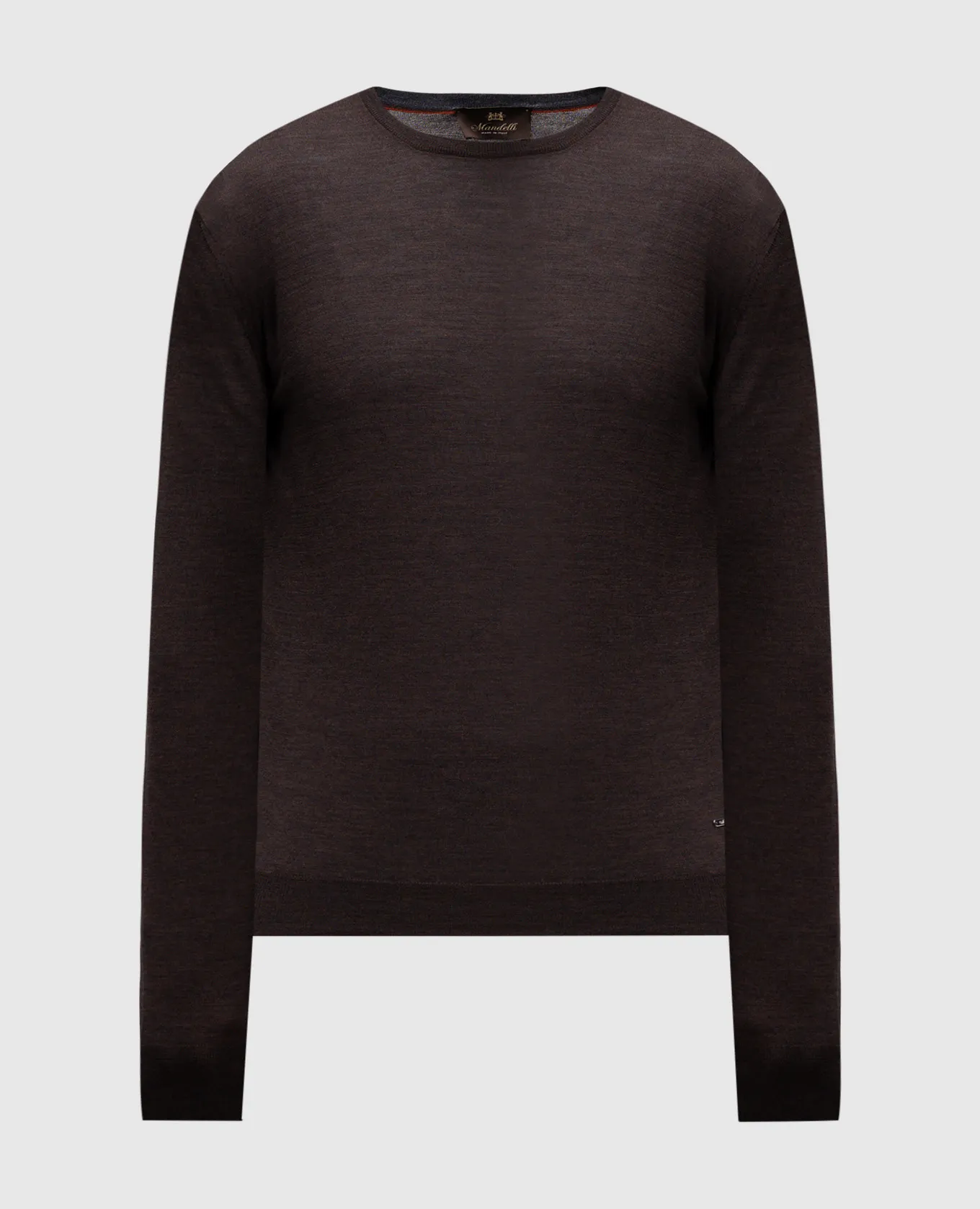 Enrico Mandelli Brown woolen jumper