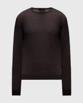 Enrico Mandelli Brown woolen jumper