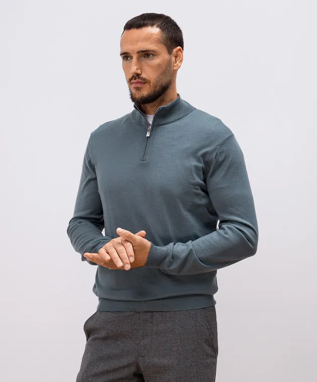 Enrico Mandelli Gray woolen jumper