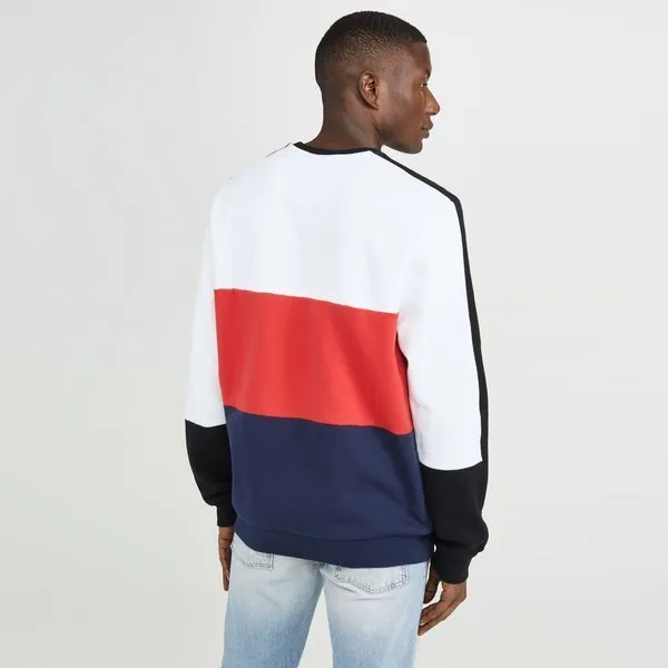 fila sudadera bravo colour block oversize crew