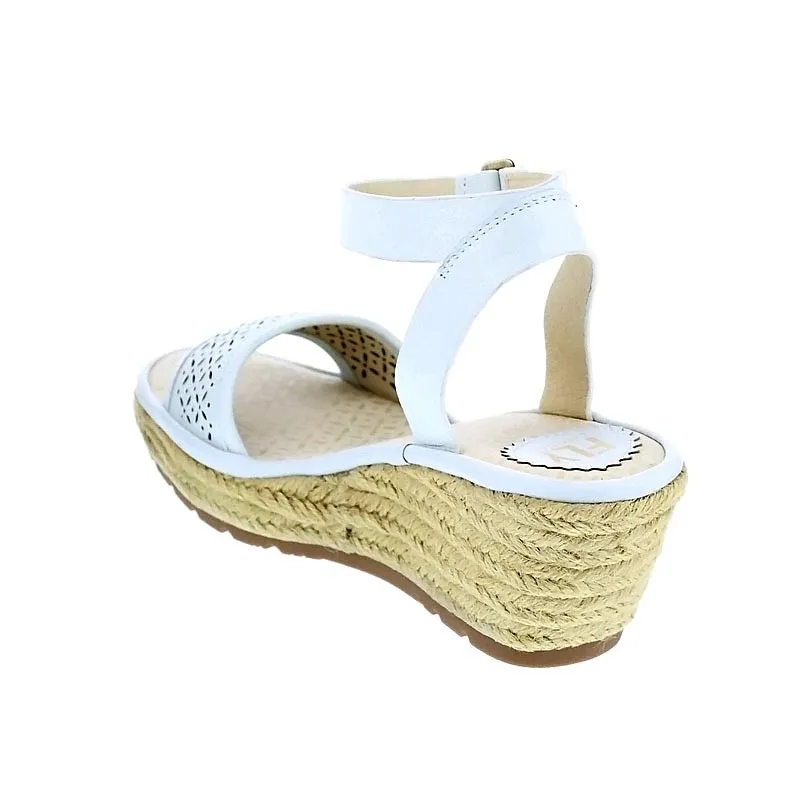 Fly London Sandalias Mujer Ekal Blanco