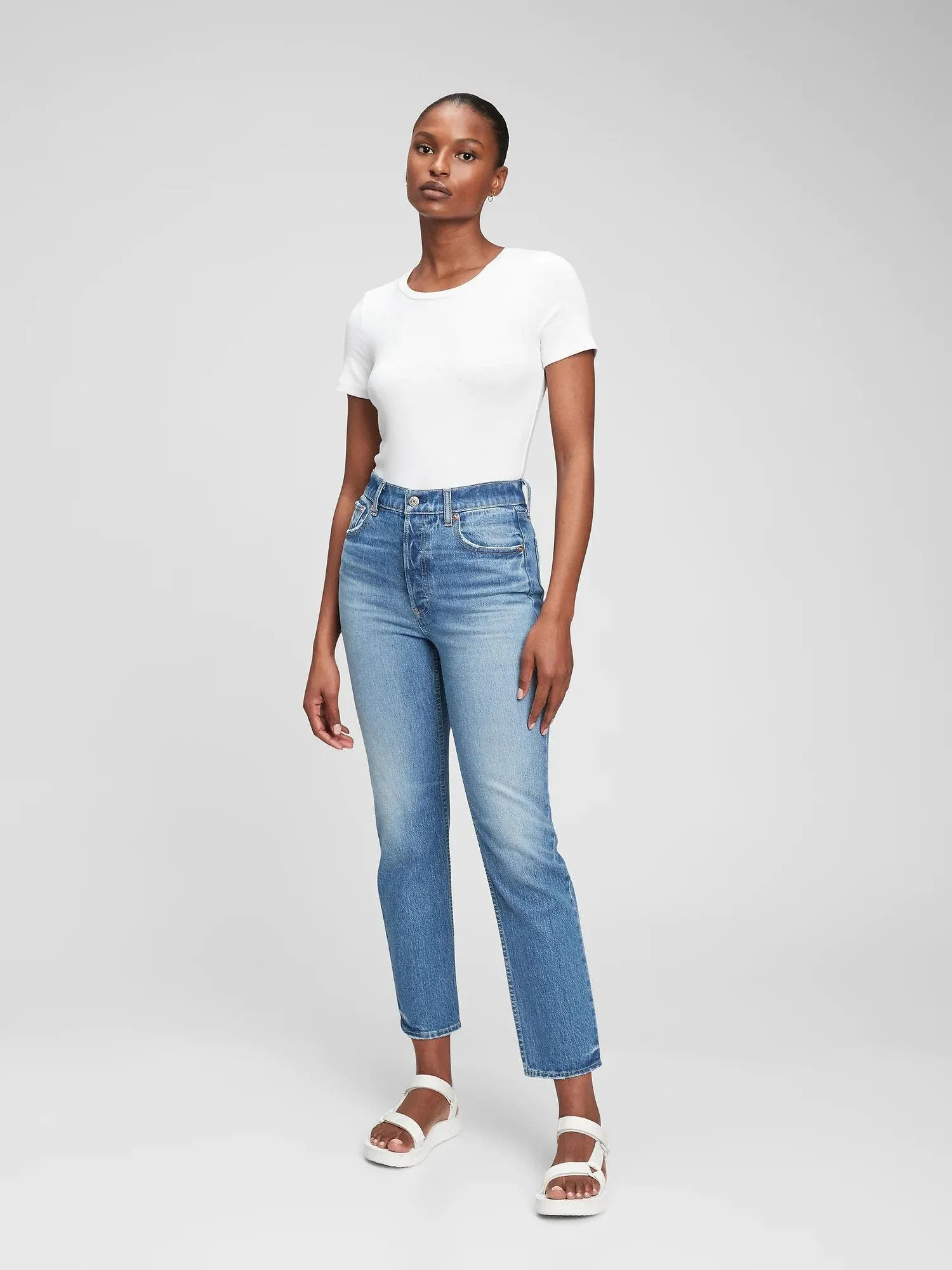 GAP Jeans Cheeky Straight Mujer