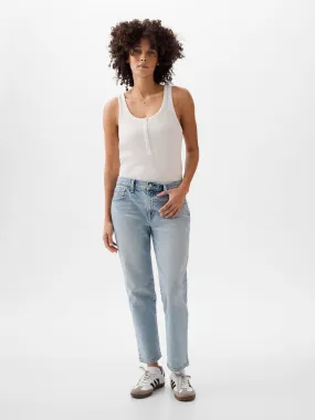 GAP Jeans Gap Girlfriend Mujer Light Wash