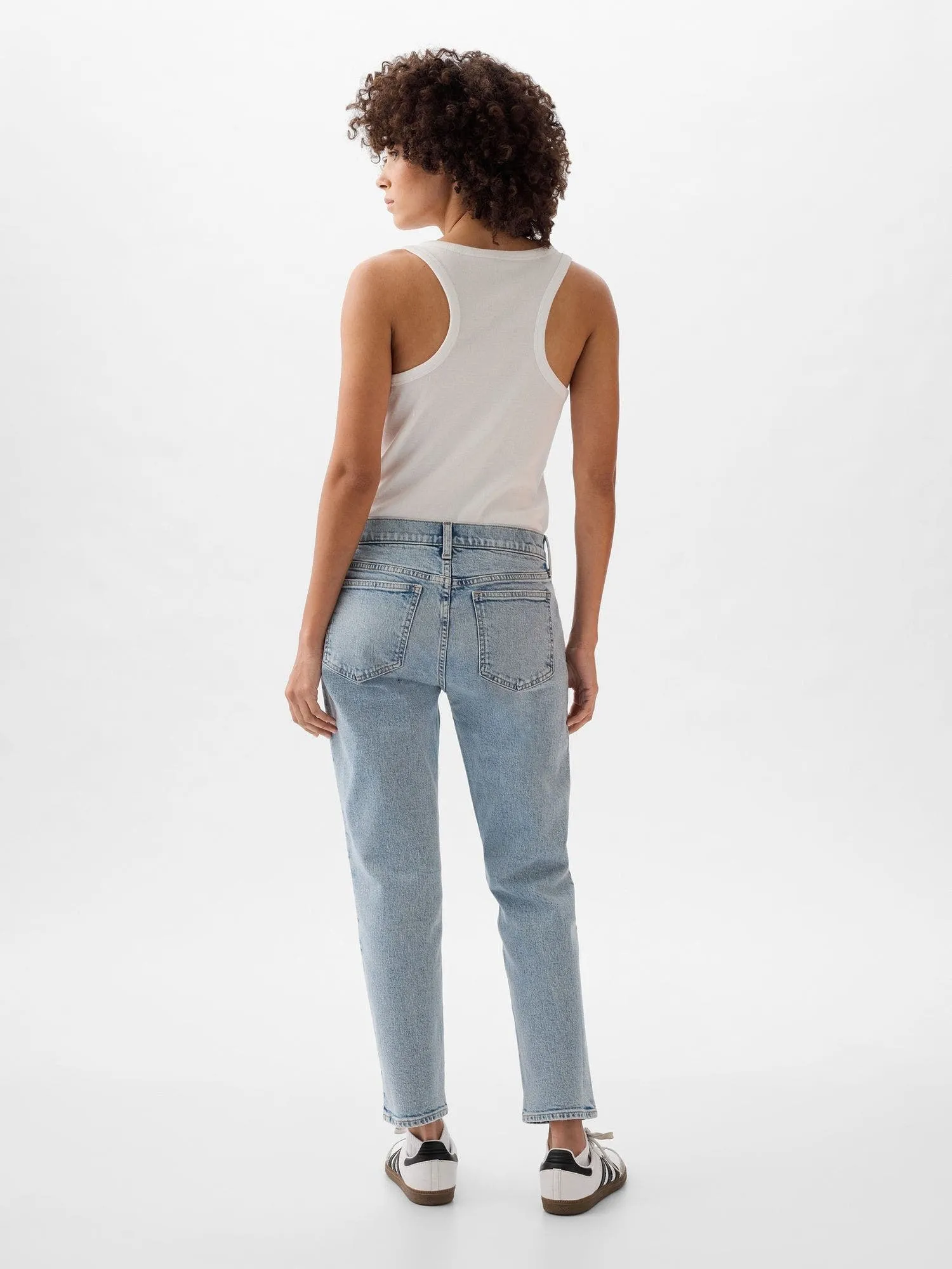 GAP Jeans Gap Girlfriend Mujer Light Wash